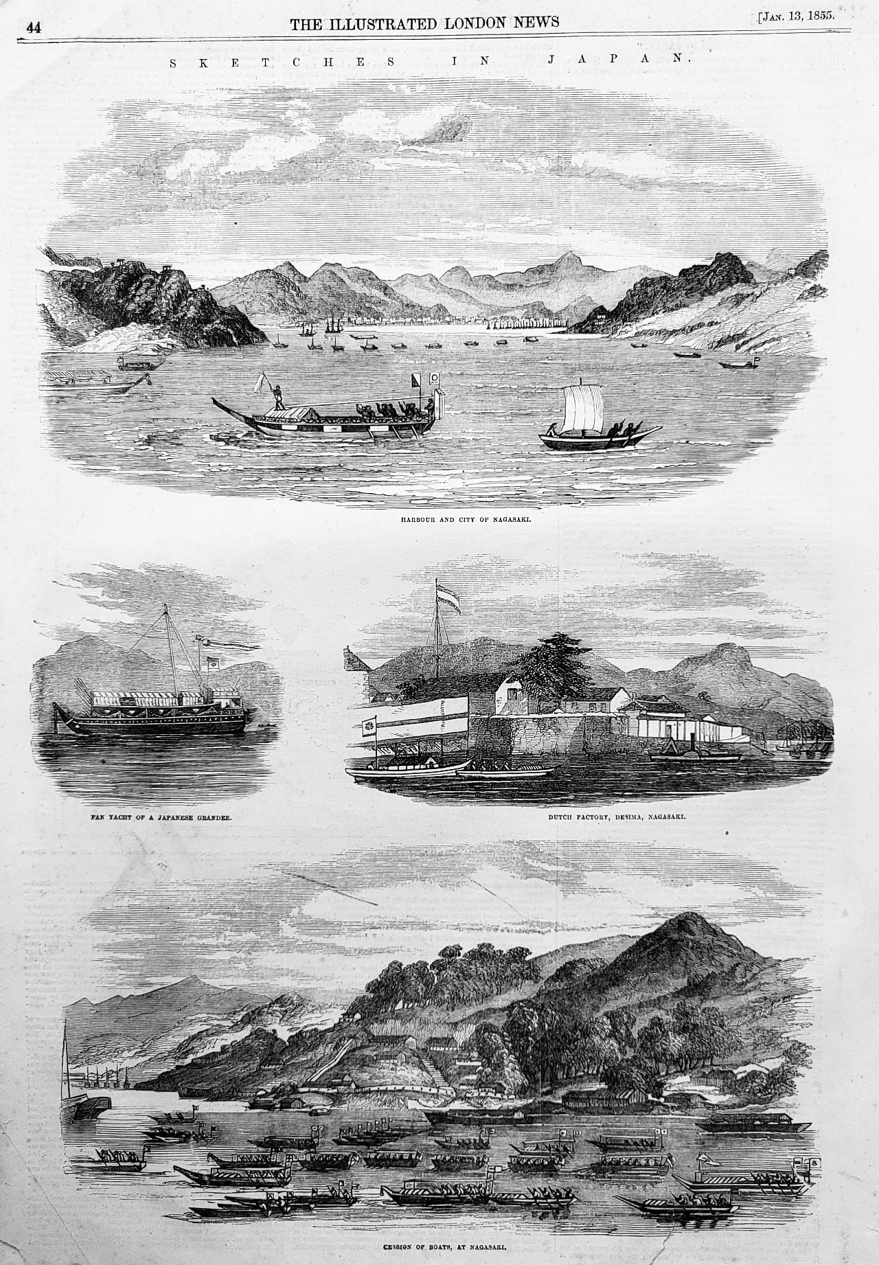 sketches in Japan 1855